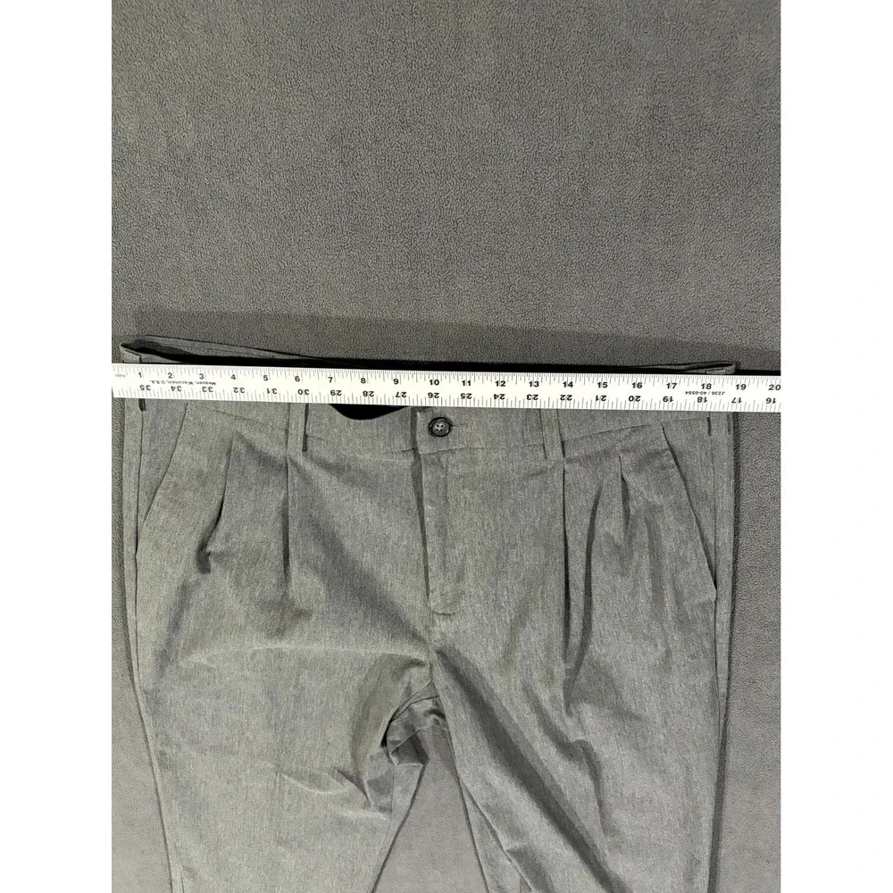 Croft‎ & Barrow Chino Pants Mens 36x30 Gray Cotton Stretch Easy Care Classic Fit